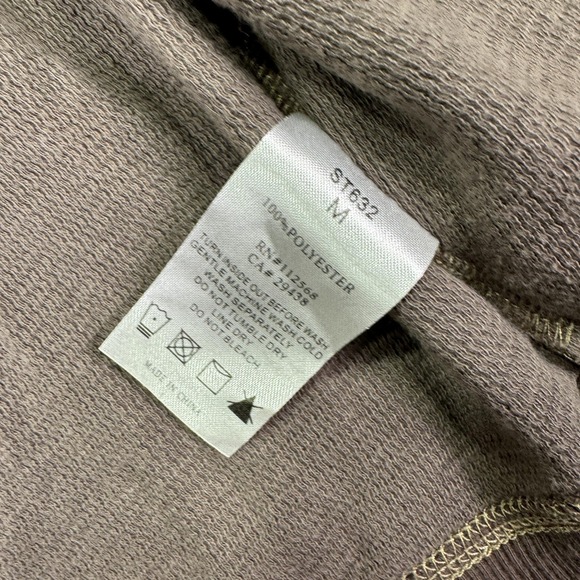 Miss Me Sweatshirt Womens Medium Brown MM Unplugged Rhinestone Wings Hooded - Picture 10 of 11